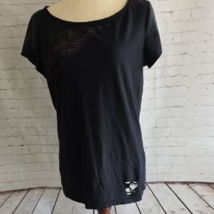 VINTAGE Harley-Davidson Distressed "Knee Deep In Iron" Graphic Tee – L